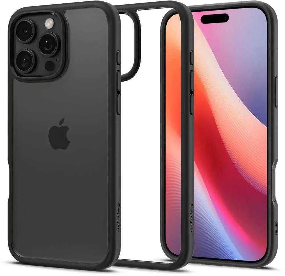Spigen Ultra Hybrid Apple iPhone 16 Pro Max – dėklas telefonui juodos matinės spalvos