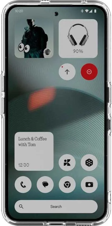 „Spigen Ultra Hybrid“ dėklas, skirtas „Nothing Phone 3“ – skaidrus