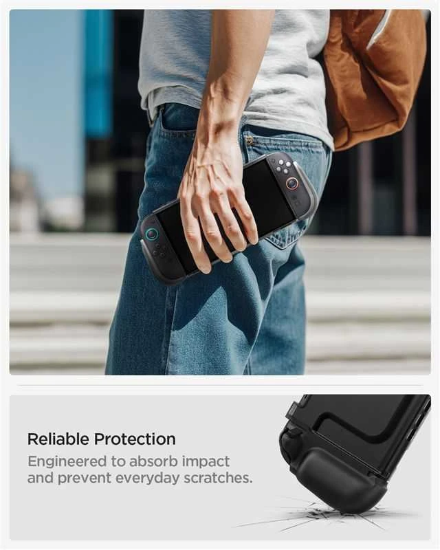 Dėklas Spigen Ultra Hybrid, frost juodas - Nintendo Switch 2