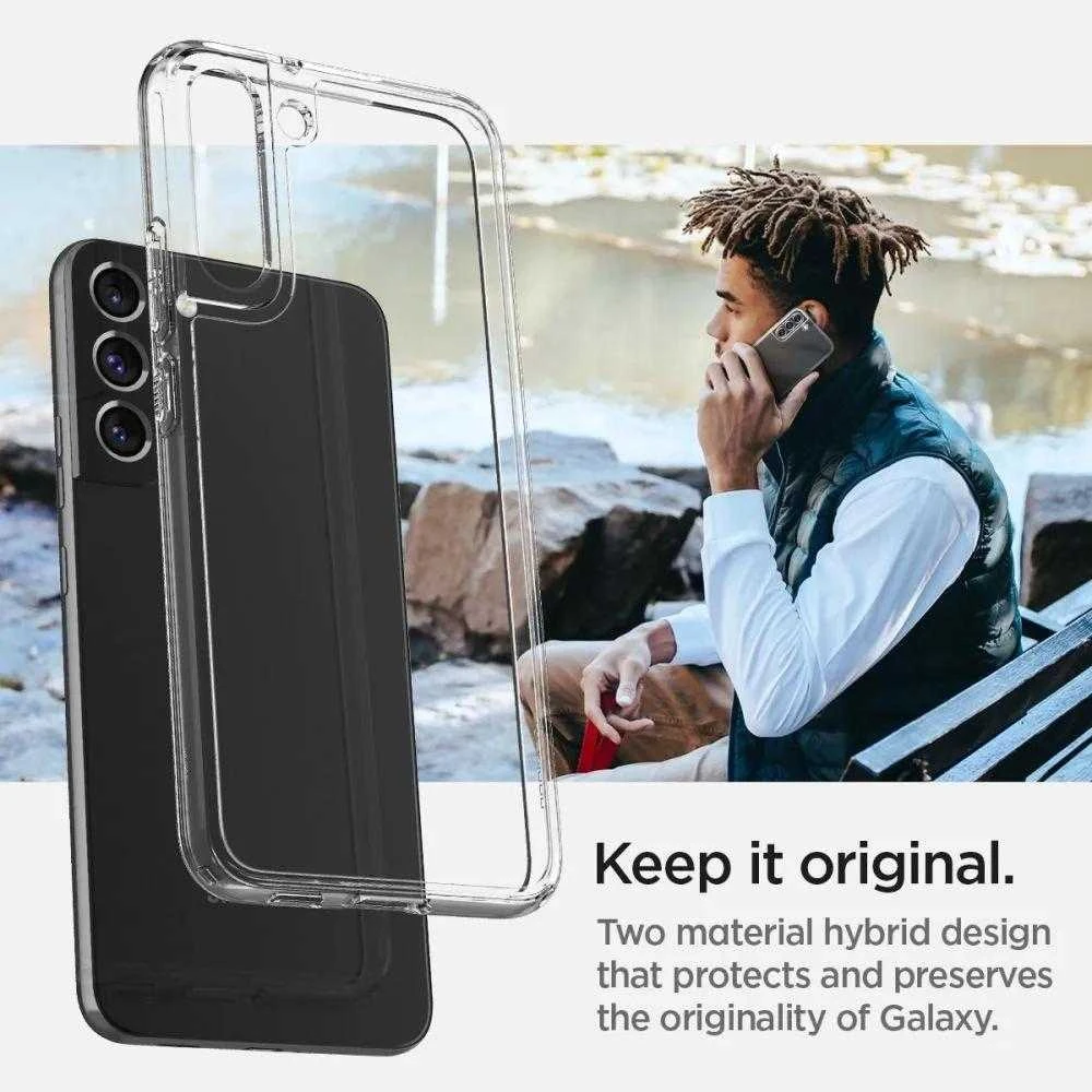 Dėklas SPIGEN ULTRA HYBRID GALAXY S22 CRYSTAL CLEAR