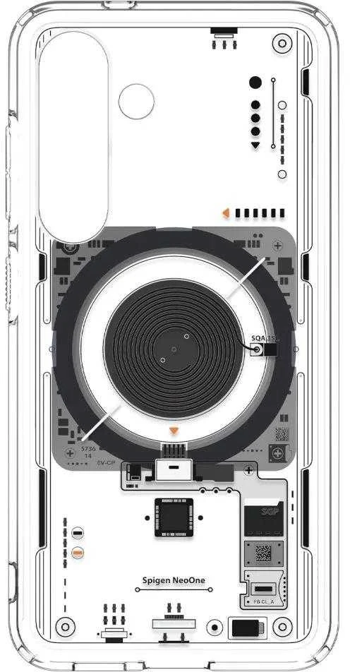 Spigen Ultra Hybrid Mag Dėklas skirtas Samsung Galaxy S25 Neo One – skaidrus