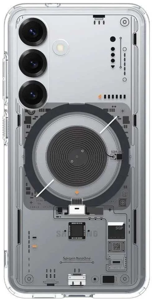 Spigen Ultra Hybrid Mag Dėklas skirtas Samsung Galaxy S25 Neo One – skaidrus