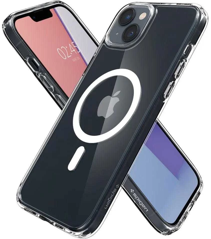 Spigen Ultra Hybrid (MagFit) dėklas skirtas Apple iPhone 14, spalva - Balta