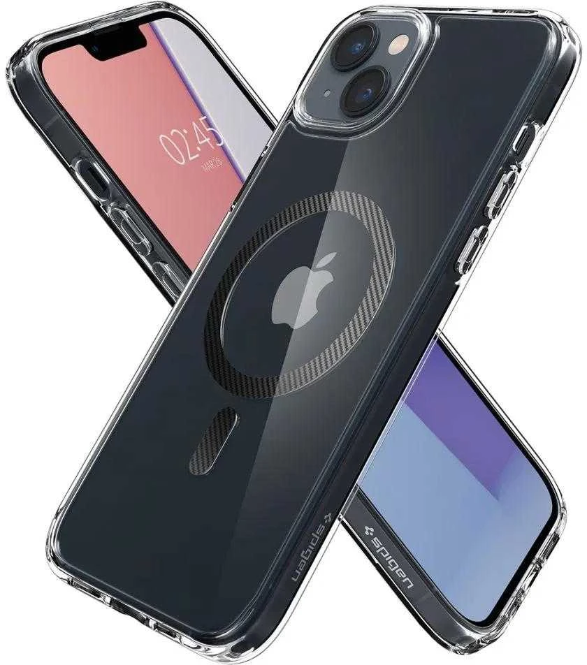 Spigen Ultra Hybrid (MagFit) dėklas skirtas Apple iPhone 14 Plus, spalva - Carbon Fiber