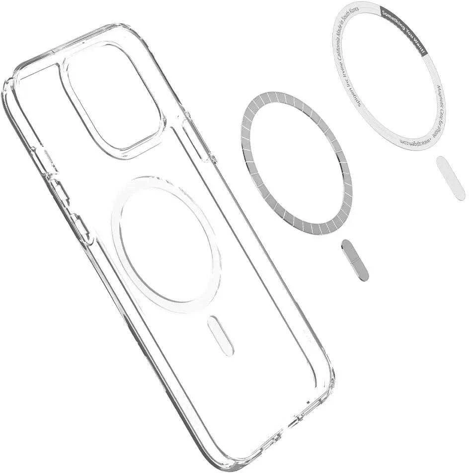 Spigen Ultra Hybrid (MagFit) dėklas skirtas Apple iPhone 13 Pro Max, spalva - Balta