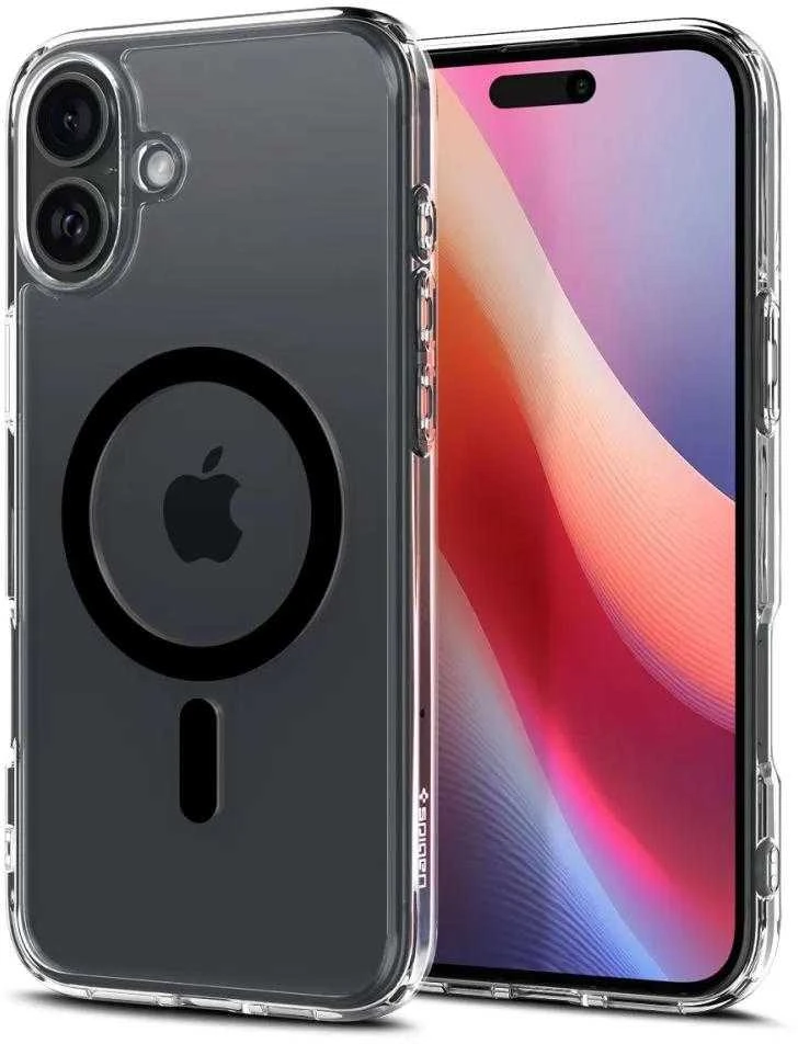 Spigen dėklas ULTRA HYBRID MAG compatible su MagSafe skirtas Apple iPhone 16 Plus juodos spalvos
