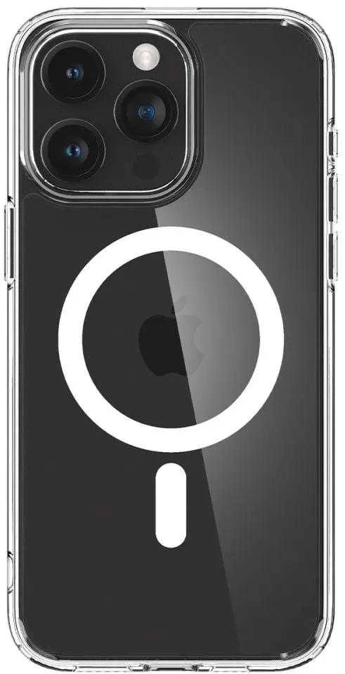 Spigen Ultra Hybrid (MagFit) dėklas skirtas Apple iPhone 15 Pro Max, spalva - Balta