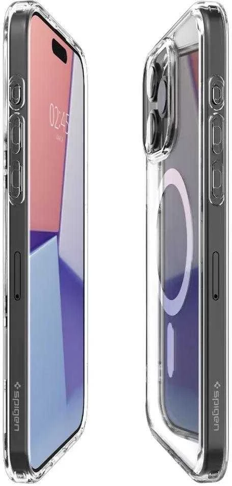 Spigen Ultra Hybrid (MagFit) dėklas skirtas Apple iPhone 15 Pro Max, spalva - Balta