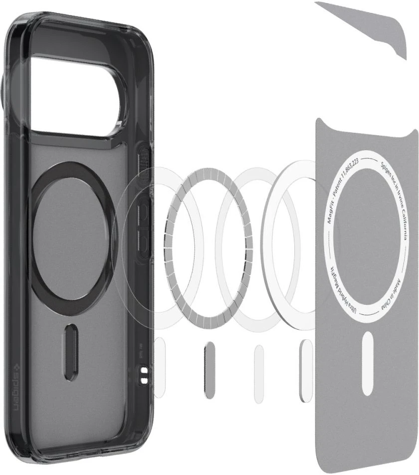 SPIGEN ULTRA HYBRID MAG MAGSAFE DĖKLAS GOOGLE PIXEL 11 PRO XL FROST Juodas