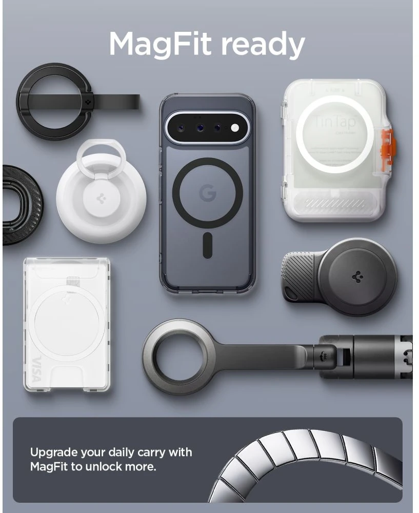 SPIGEN ULTRA HYBRID MAG MAGSAFE GOOGLE PIXEL 11 DĖKLAS FROST Juodas