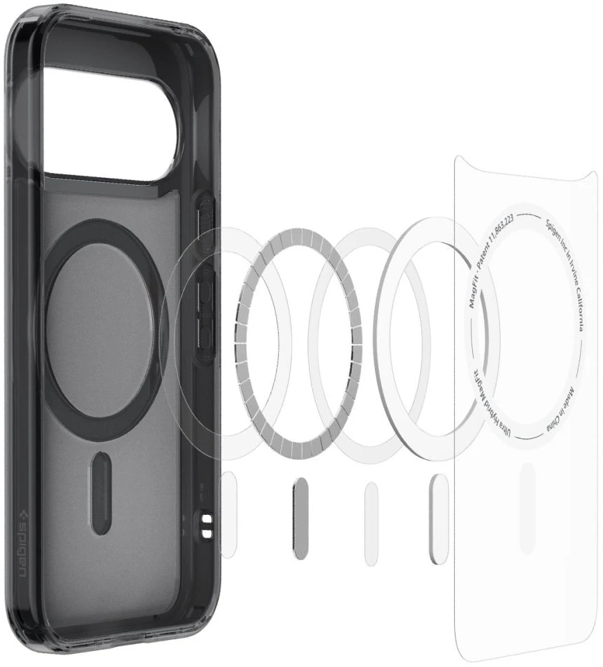 SPIGEN ULTRA HYBRID MAG MAGSAFE GOOGLE PIXEL 11 DĖKLAS FROST Juodas