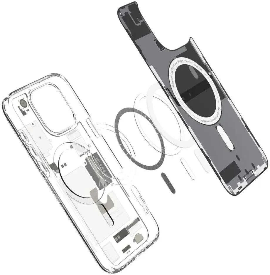Spigen Ultra Hybrid Mag MagSafe – dėklas skirtas Apple iPhone 16 Pro Max Zero One Natural Titanium