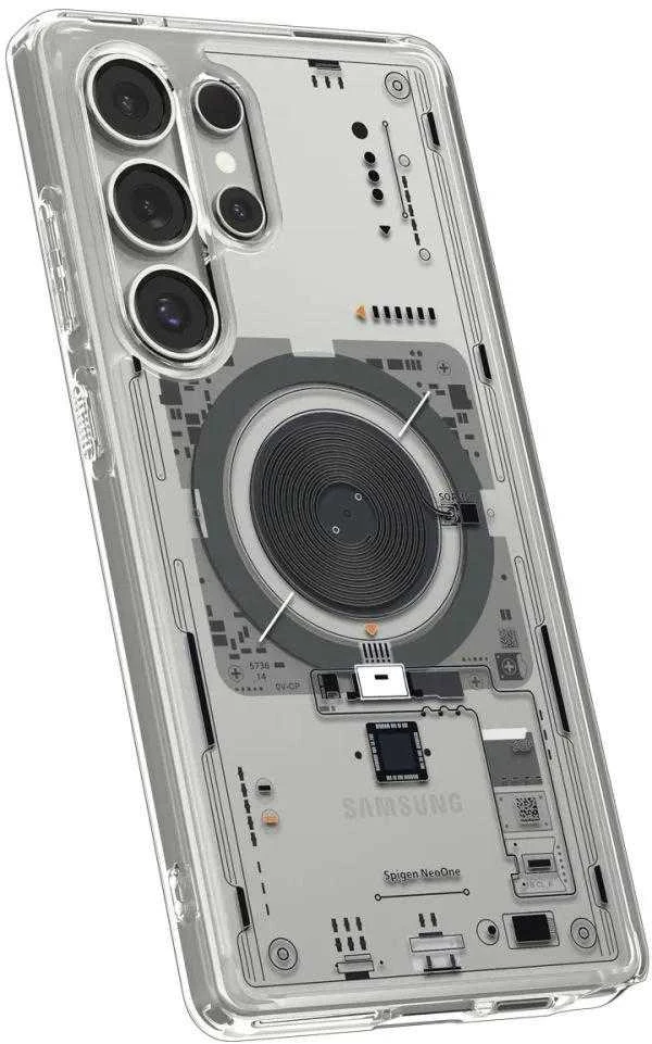 Spigen Ultra Hybrid Mag dėklas skirtas Samsung Galaxy S25 Ultra Neo One – skaidrus
