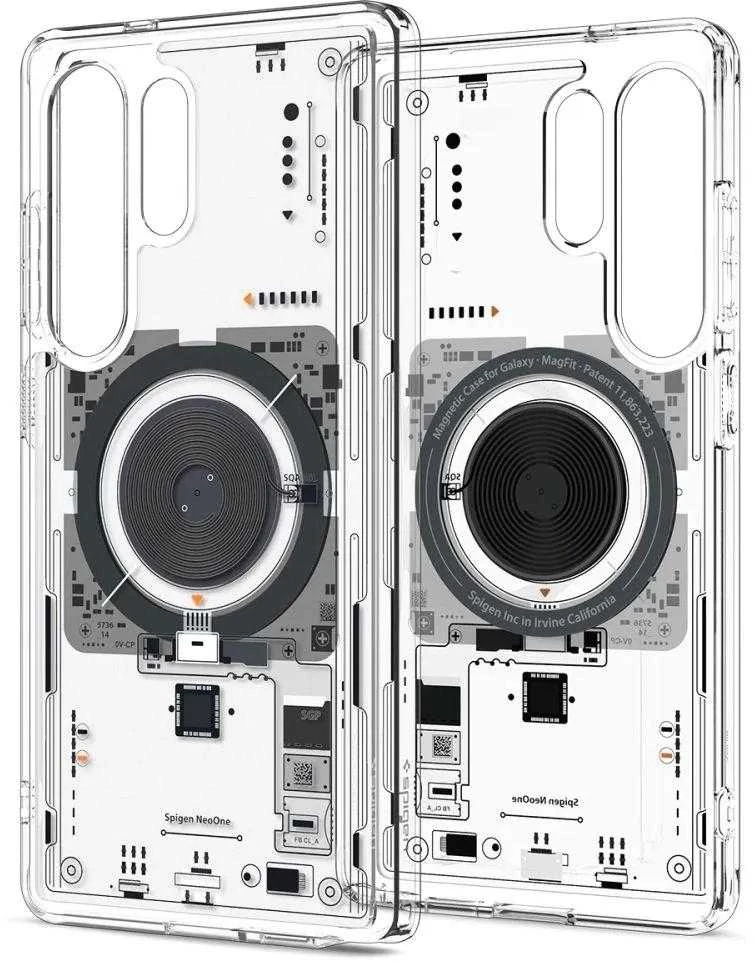 Spigen Ultra Hybrid Mag dėklas skirtas Samsung Galaxy S25 Ultra Neo One – skaidrus