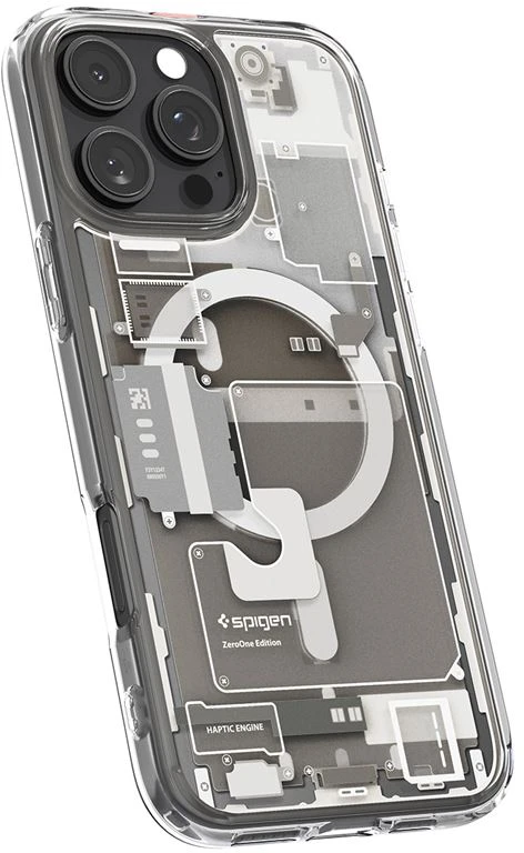 Dėklas „Spigen Ultra Hybrid MagSafe“, natūralaus titano spalvos – „Apple iPhone 16 Pro“