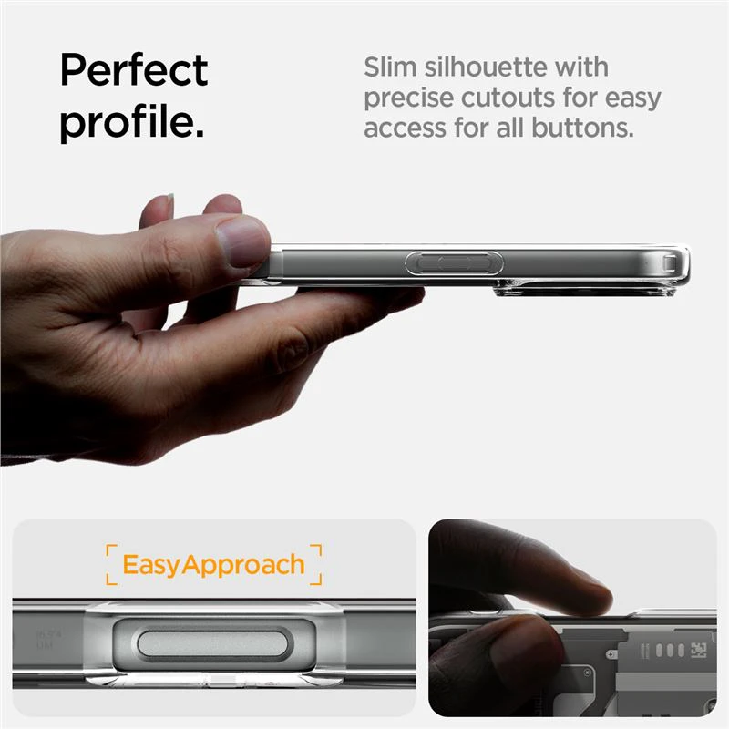 Dėklas „Spigen Ultra Hybrid MagSafe“, natūralaus titano spalvos – „Apple iPhone 16 Pro“