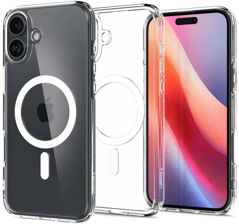 Spigen Ultra Hybrid MagSafe Apple iPhone 16 – dėklas telefonui baltos spalvos