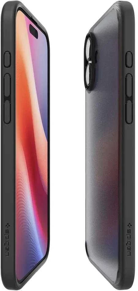 Dėklas Spigen Ultra Hybrid, frost juodos spalvos – Apple iPhone 16