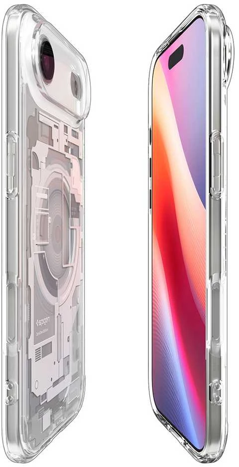Spigen Ultra Hybrid MagSafe dėklas skirtas Apple iPhone 17 Air Zero One – baltos spalvos