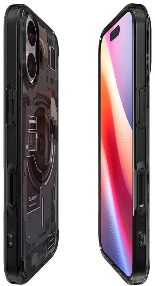 Spigen Ultra Hybrid MagSafe dėklas skirtas Apple iPhone 17 Zero One – juodos spalvos
