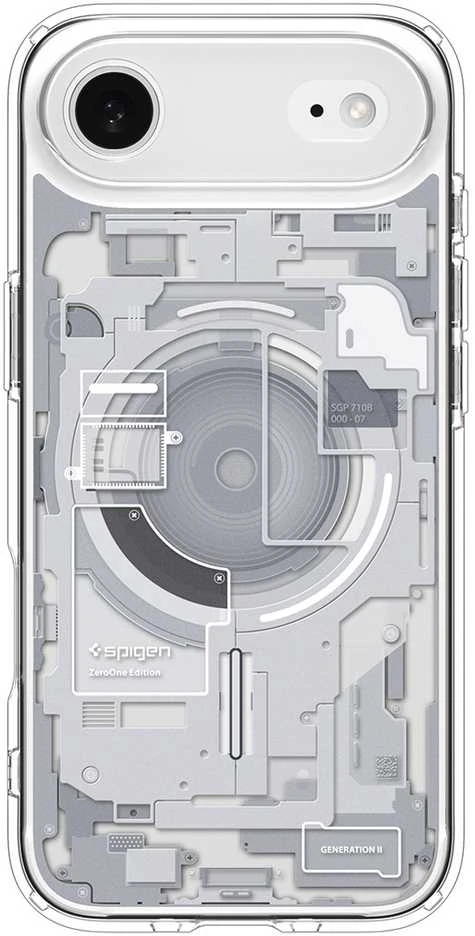Spigen Ultra Hybrid MagSafe dėklas skirtas Apple iPhone 17 Air Zero One – baltos spalvos