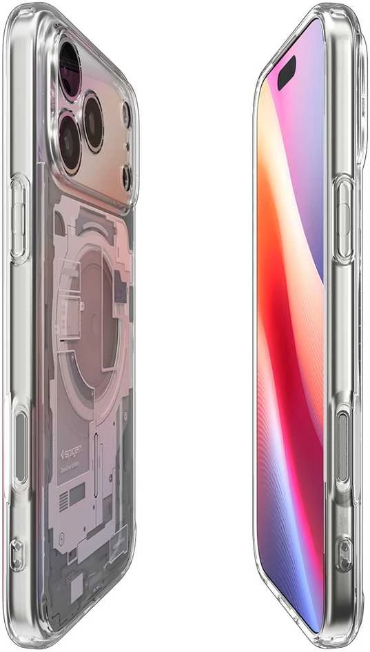 Spigen Ultra Hybrid MagSafe dėklas skirtas Apple iPhone 17 Pro Zero One – baltos spalvos