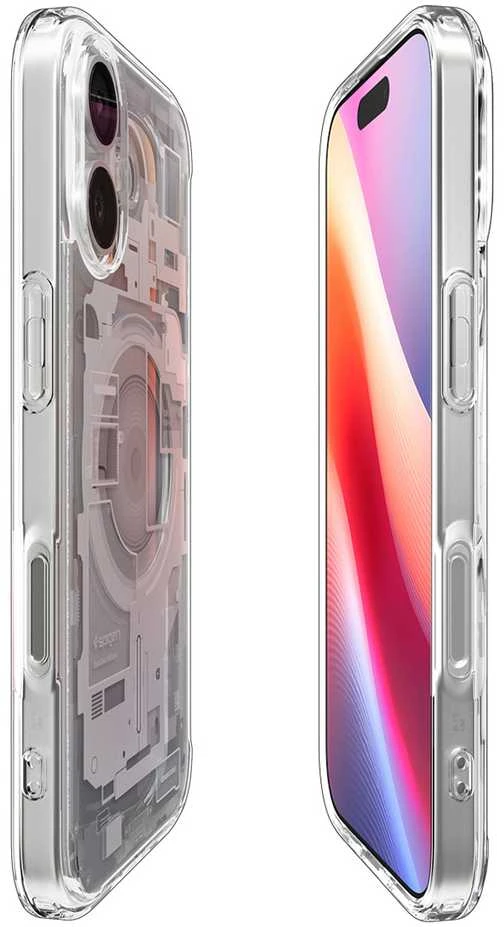 Spigen Ultra Hybrid MagSafe dėklas skirtas Apple iPhone 17 Zero One – baltos spalvos