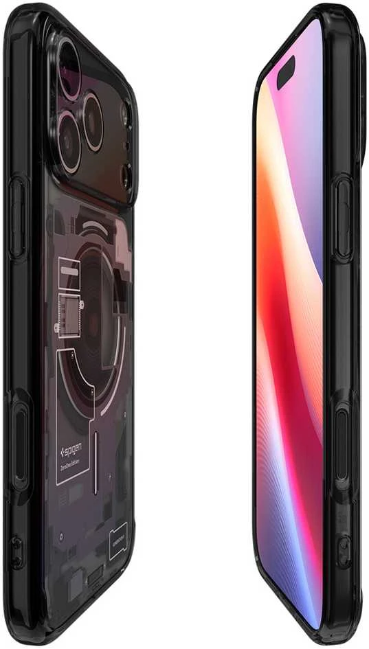 Spigen Ultra Hybrid MagSafe dėklas skirtas Apple iPhone 17 Pro Zero One – juodos spalvos