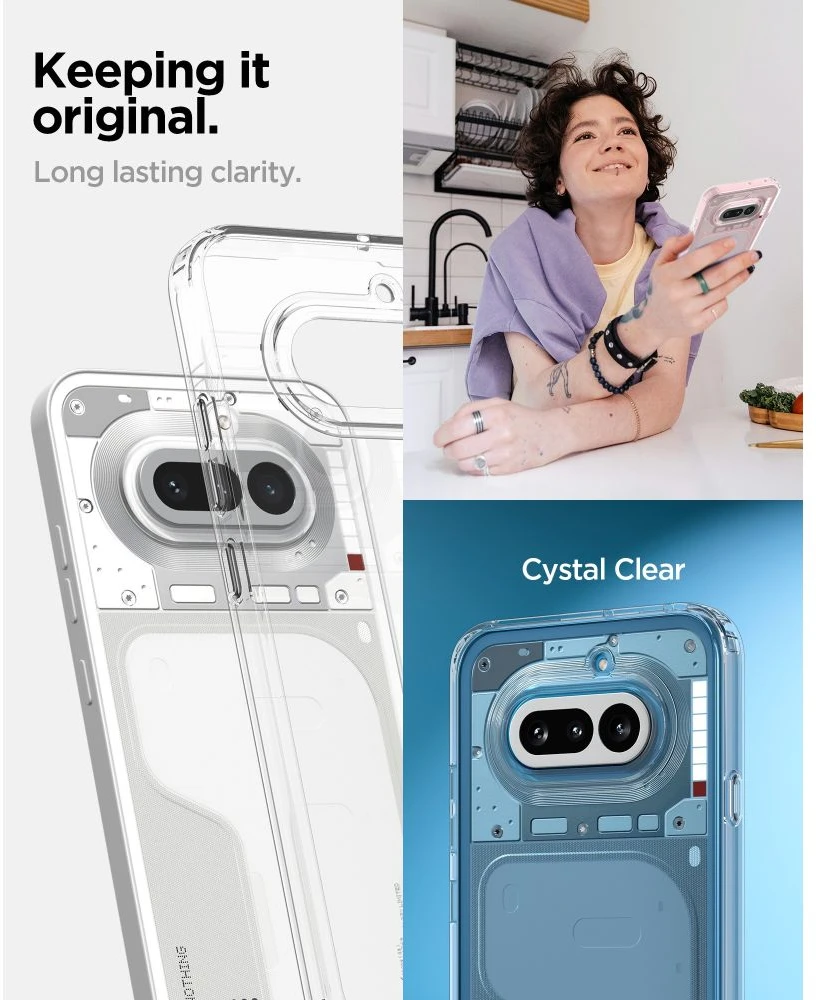 Spigen ULTRA HYBRID NOTHING PHONE 4A SKAIDRUS DĖKLAS