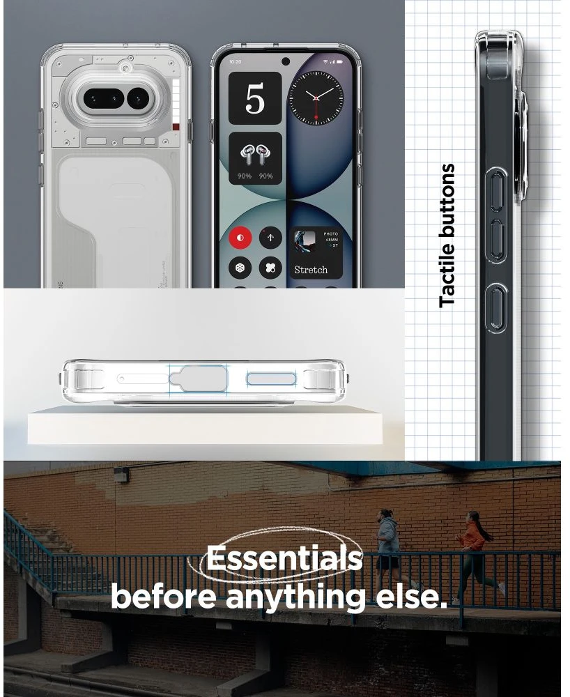 Spigen ULTRA HYBRID NOTHING PHONE 4A SKAIDRUS DĖKLAS