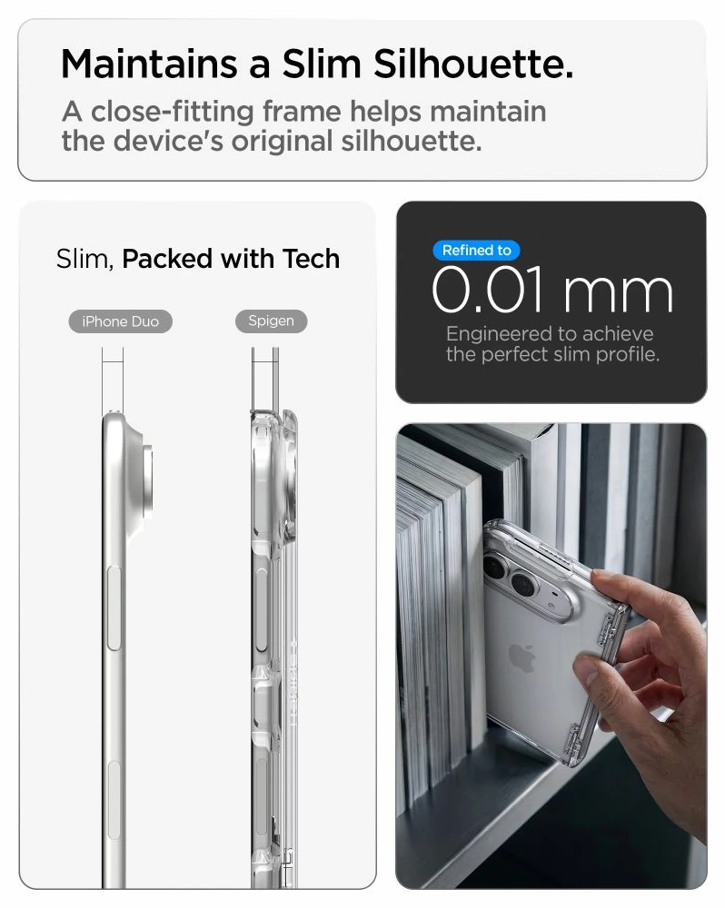 Spigen ULTRA HYBRID PRO iPhone DUO SKAIDRUS DĖKLAS