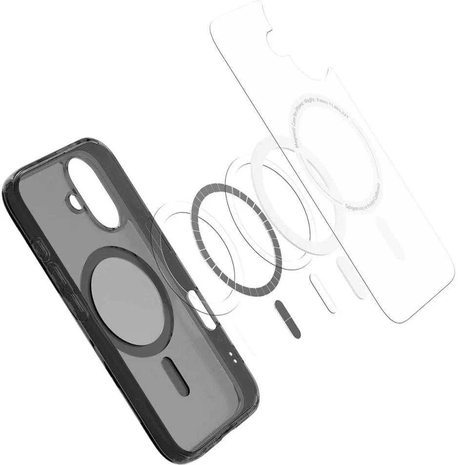 Dėklas Spigen Ultra Hybrid ”T” Mag Magsafe iPhone 16 juoda