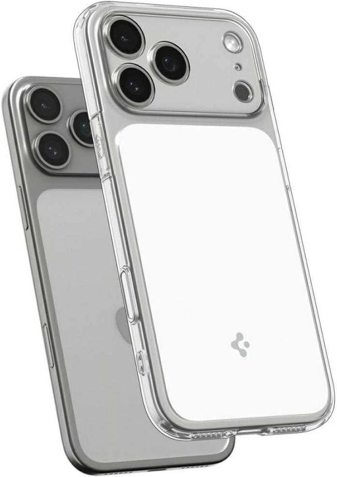 Dėklas „Spigen Ultra Hybrid T MagSafe“, blizgios baltos - iPhone 17 Pro Max