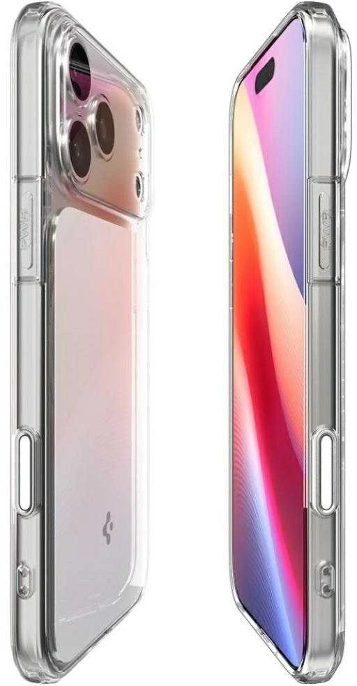 Dėklas „Spigen Ultra Hybrid T MagSafe“, blizgios baltos - iPhone 17 Pro Max