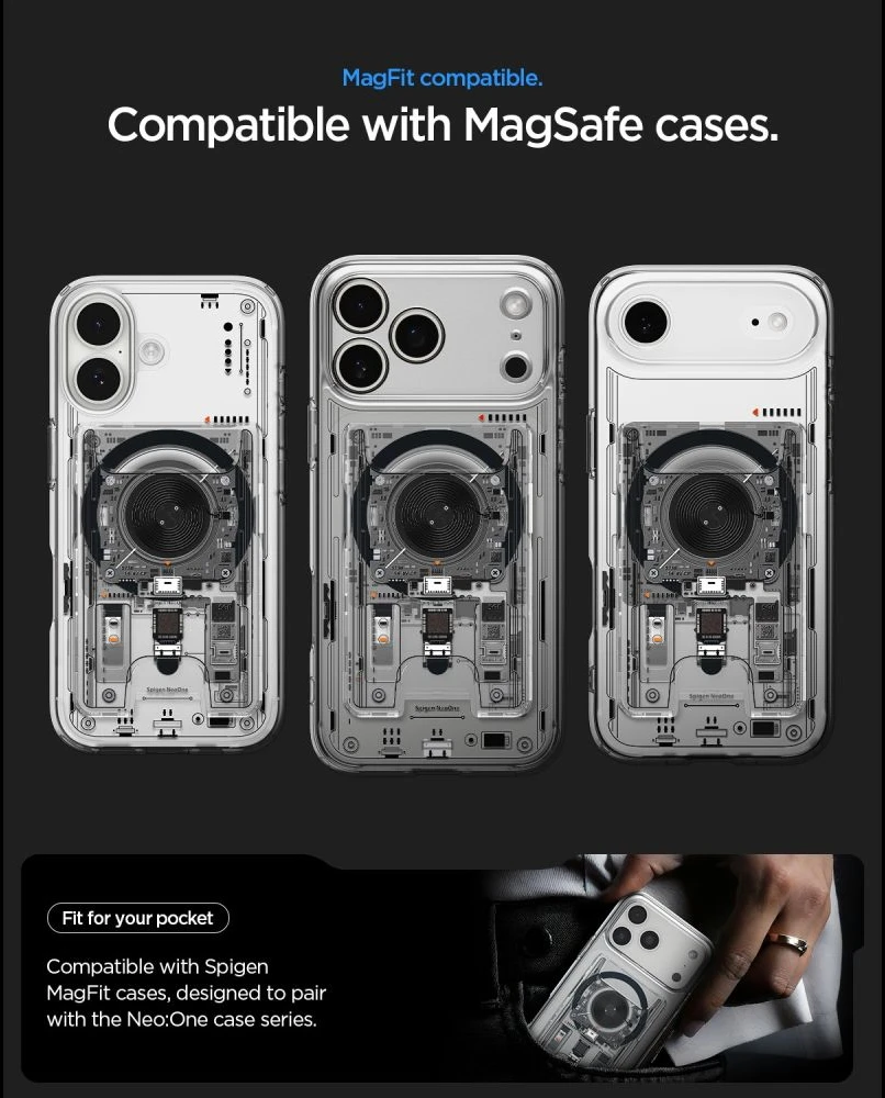 Spigen ULTRA HYBRID Wallet MagSafe MAGNETINIS KORTELIŲ DĖKLAS NEO ONE