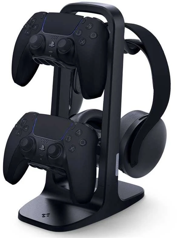 Spigen Universal Game Controller & Headset Stand, juodos spalvos
