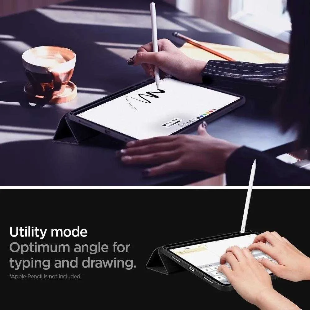 Spigen Urban Fit, juodos spalvos – Apple iPad Pro 11″ (2022/2021/2020/2018)