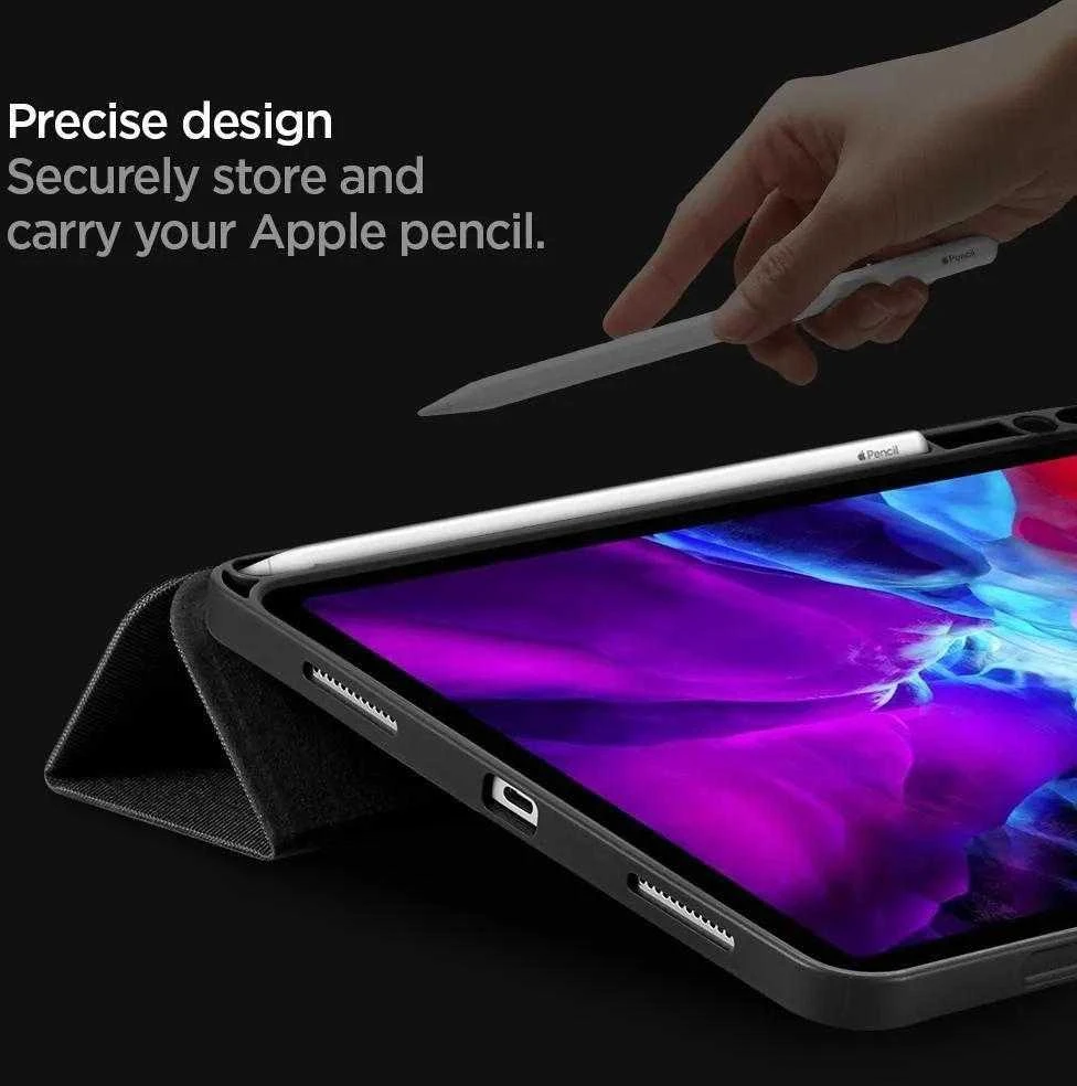 Spigen Urban Fit, juodos spalvos – Apple iPad Pro 11″ (2022/2021/2020/2018)