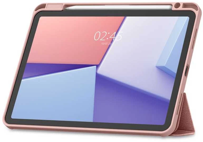 „Spigen Urban Fit“ dėklas Apple iPad Air 11 M3 2025 / M2 2024 / Apple iPad Air 10.9 5-4 kartos 2022-2020 rožinio aukso spalvos
