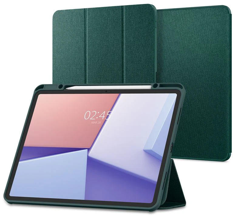 Spigen Urban Fit, midnight žalias – Apple iPad Air 13″ 2024/2025/2026