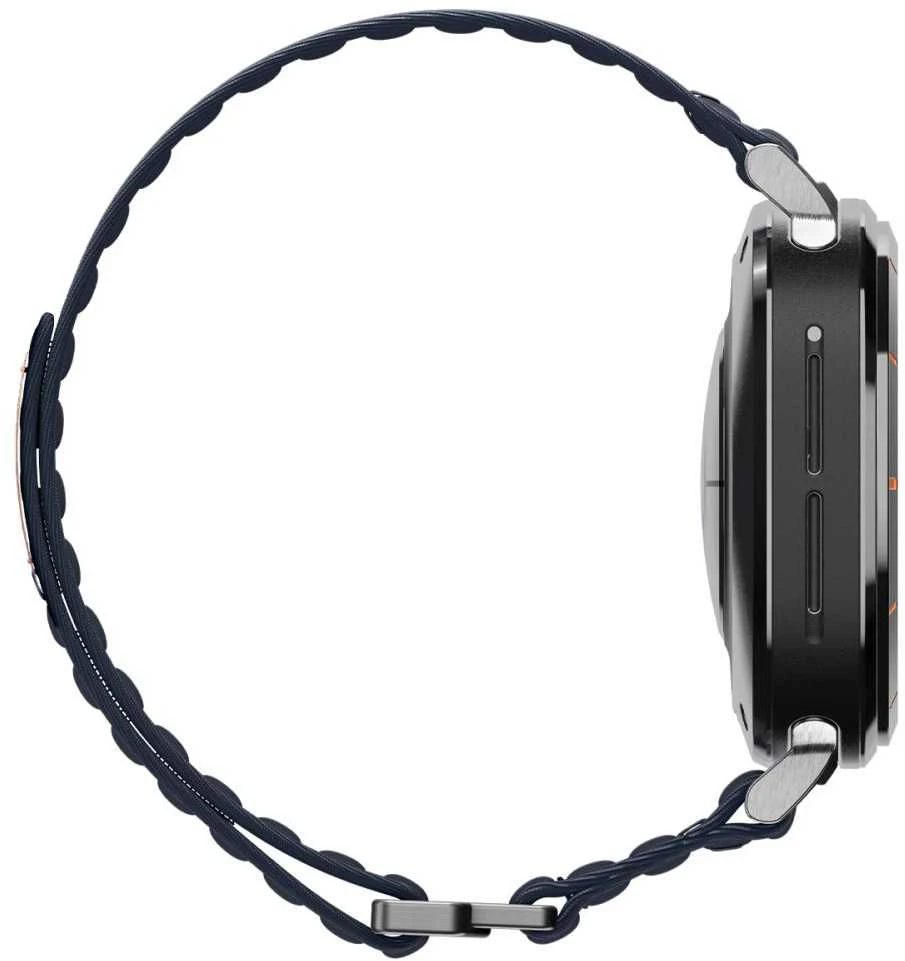„Spigen“ medžiaginis dirželis (su lipdukais), tamsiai mėlynas – „Samsung Galaxy Watch Ultra 47mm“