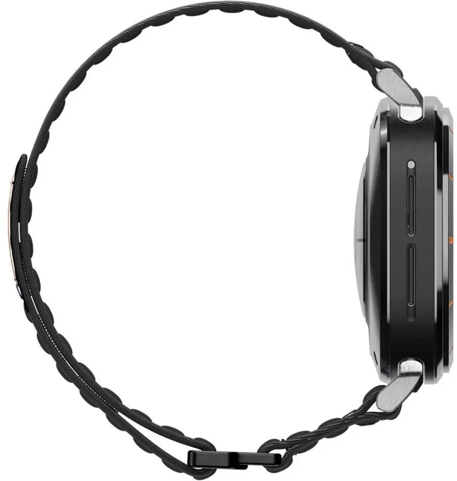 „Spigen Fabric Band“ (su lipduku ir kilpa), juodas - „Samsung Galaxy Watch Ultra 47mm“