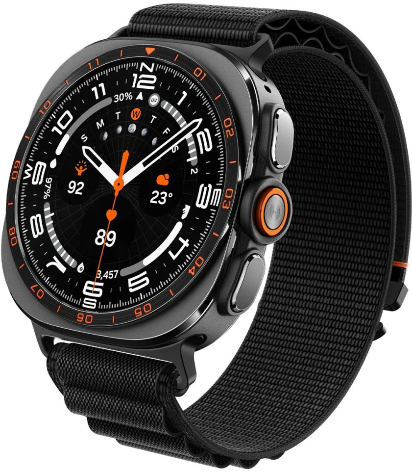 Spigen WBF1 DIRŽELIS Samsung Galaxy WATCH ULTRA 1 / 2 2024-2026 (47 MM) Juodas
