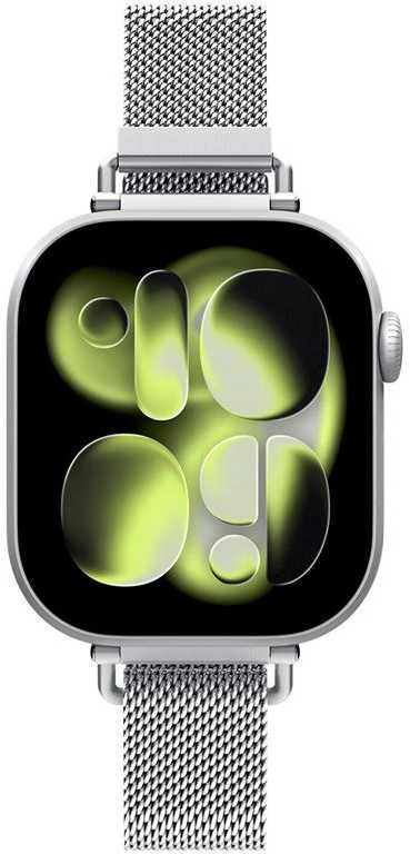 Spigen WBM4 apyrankė Apple Watch 8 / 9 / 10 / 11 / SE (40 / 41 / 42 MM) sidabro spalvos