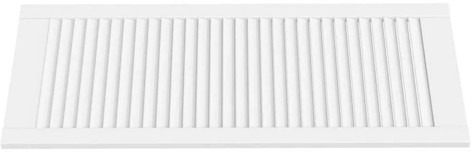 Spintelės durelės, baltos, 99,3x39,4cm, pušis, žaliuzių dizaino