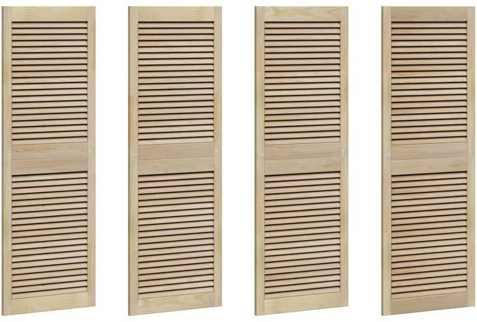 Spintelės durys 4 vnt. Natūrali 49,5 x 2,1 x 140,5 cm