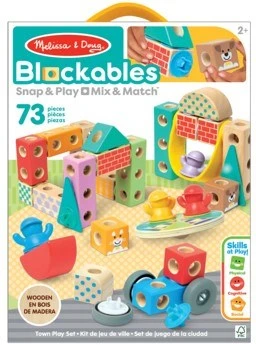 SPN Melissa Doug - Blockables konstravimo rinkinys miestelis (806012)