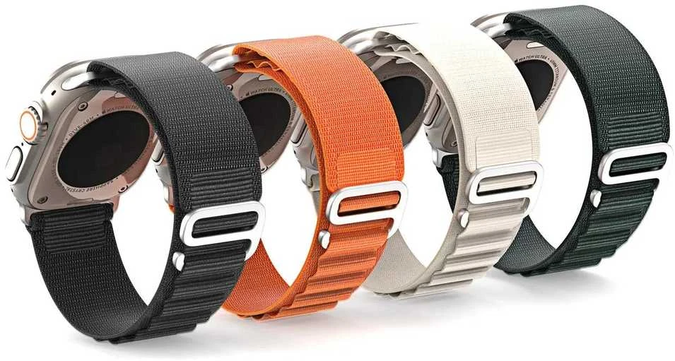 Sport apyrankė buckle for Apple Watch Ultra / 9 / 8 / 7 / 6 / SE / 5 / 4 / 3 / 2 / 1 (42, 44, 45, 49 mm) Dux Ducis Apyrankė GS Version - baltos spalvos