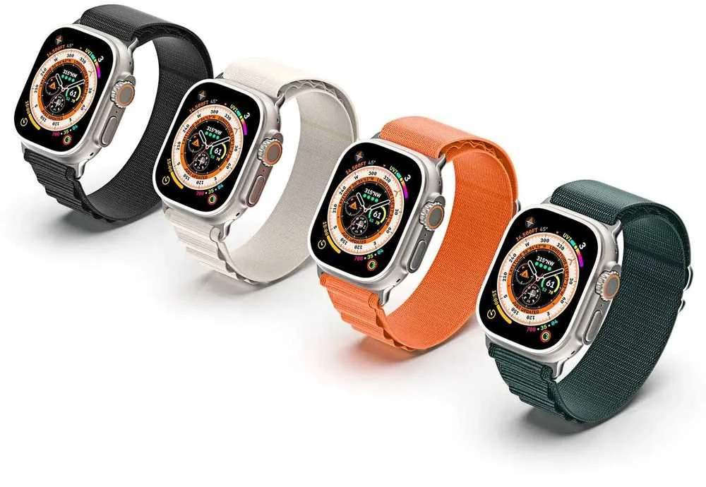 Sport apyrankė buckle for Apple Watch Ultra / 9 / 8 / 7 / 6 / SE / 5 / 4 / 3 / 2 / 1 (42, 44, 45, 49 mm) Dux Ducis Apyrankė GS Version - baltos spalvos