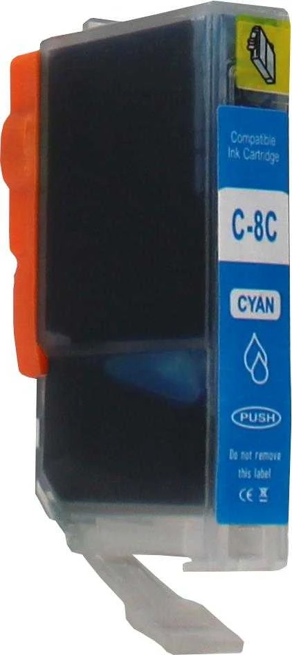 Oem SmartPrint rašalas, skirtas Canon spausdintuvui (CLI-8C) žalsvai mėlynas